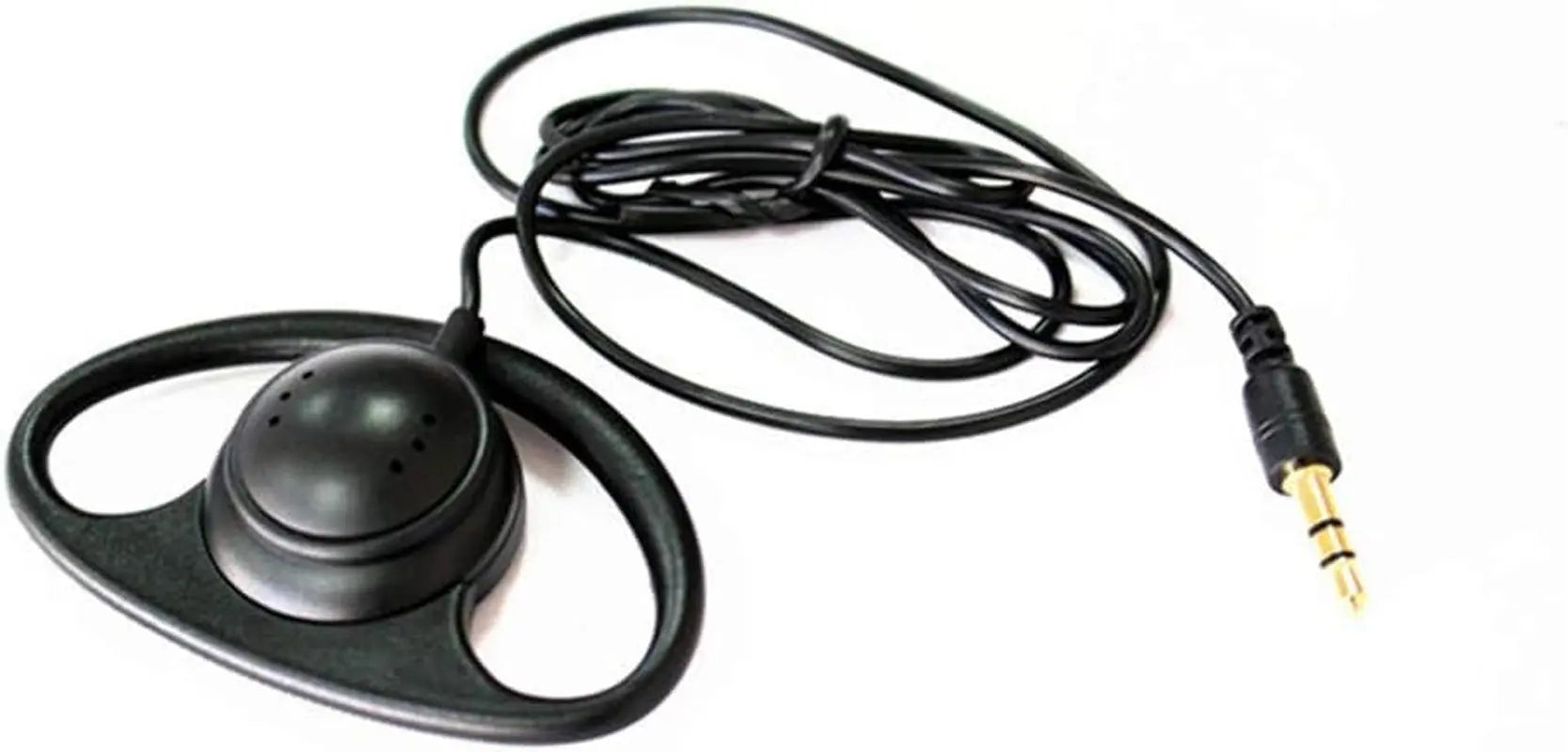 Single Side Earphone D Shape Earpiece Headset Listen Only 3.5Mm Hook Earbud Simultaneous Interpretation Headphone (1 Pack)
