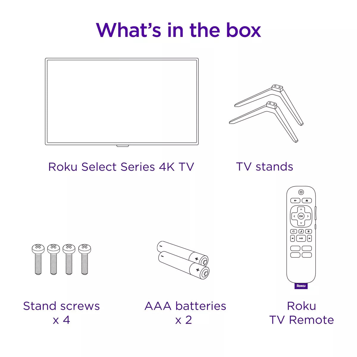 Roku 43" Select Series 4K HDR Smart Roku TV with Roku TV Remote
