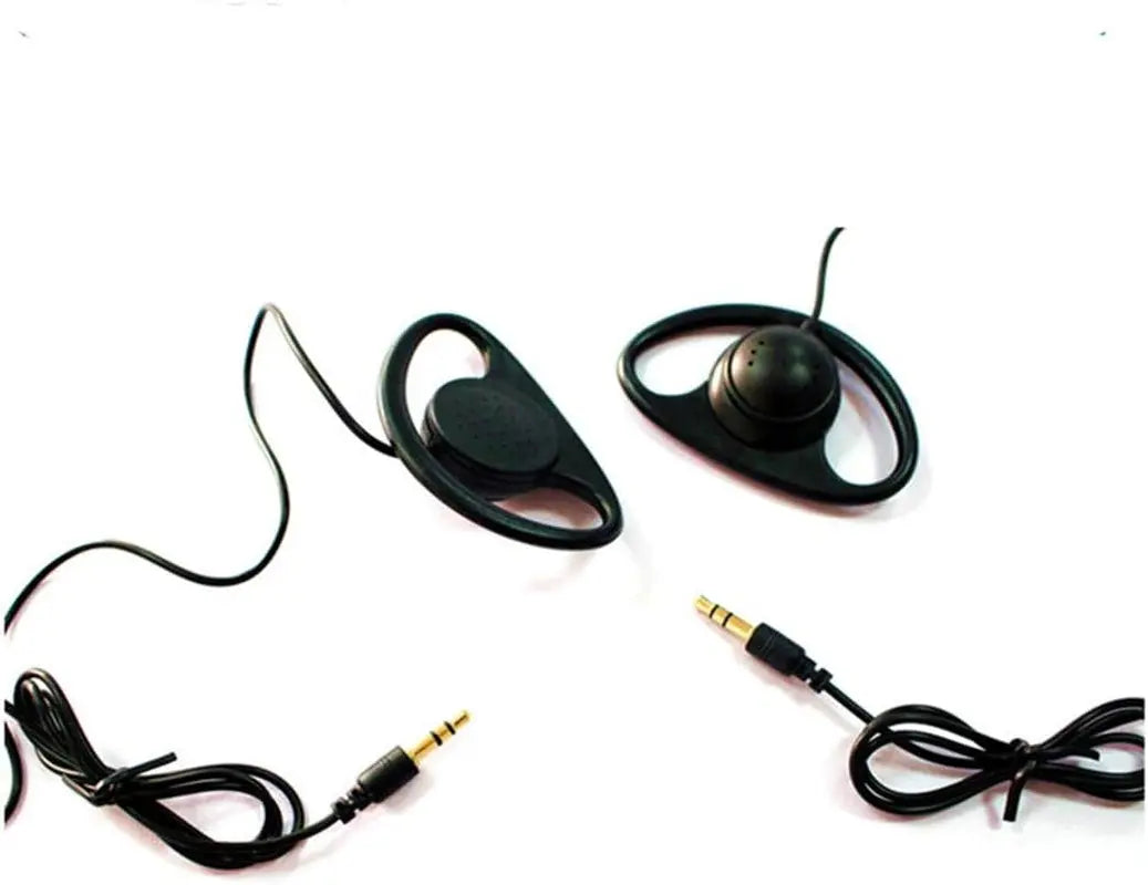Single Side Earphone D Shape Earpiece Headset Listen Only 3.5Mm Hook Earbud Simultaneous Interpretation Headphone (1 Pack)
