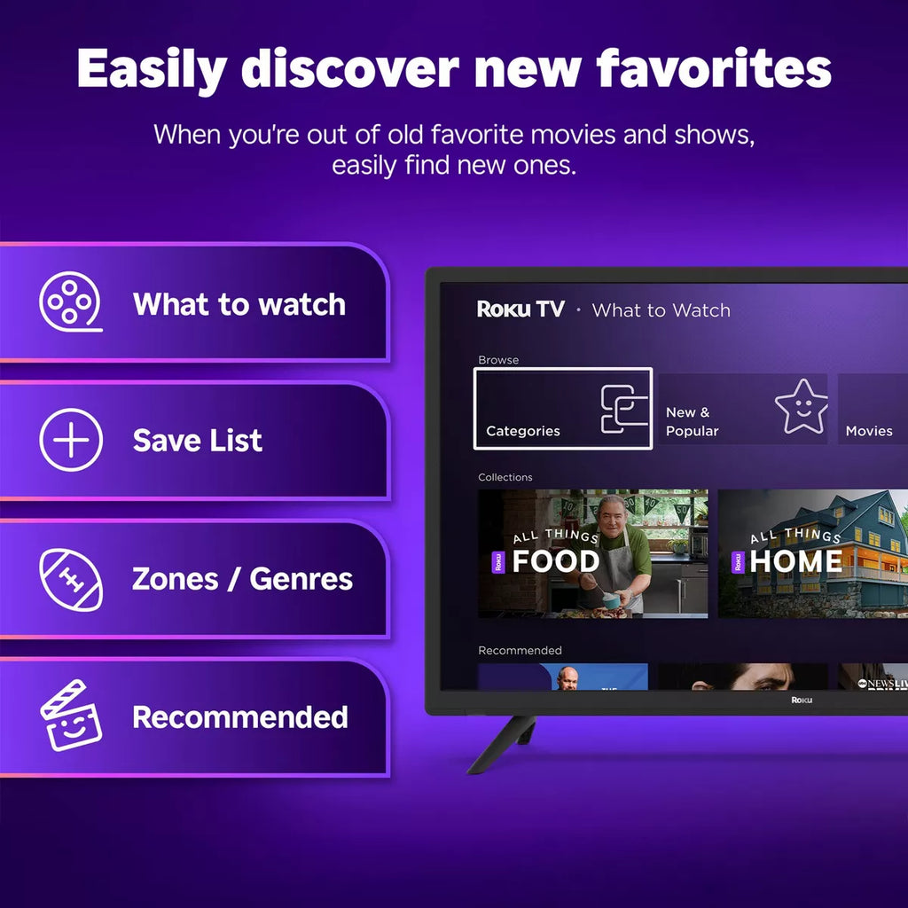 Roku 65" Select Series 4K HDR Smart Roku TV with Roku TV Remote
