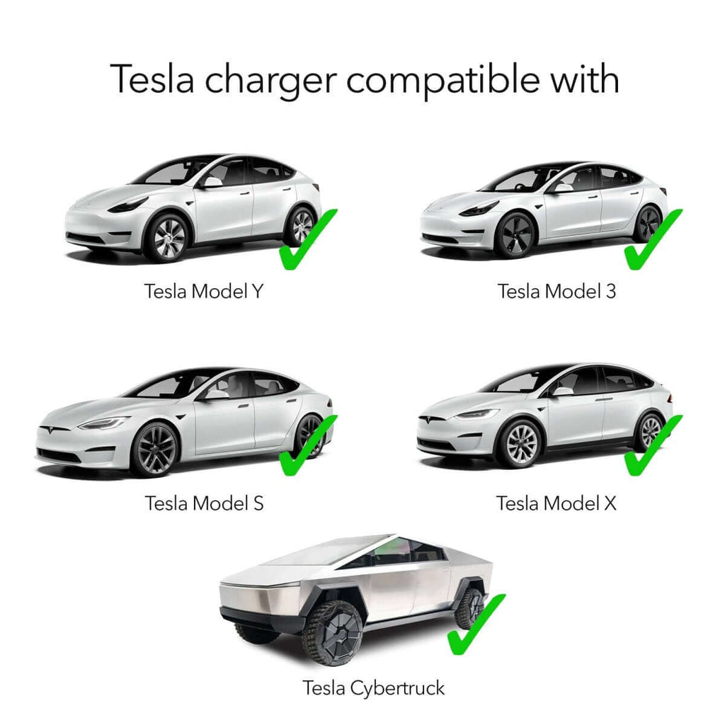 Portable Level 2 Tesla EV Charger | 240V | 40 Amp | NEMA 14-50 | Standard / Wifi-Enabled