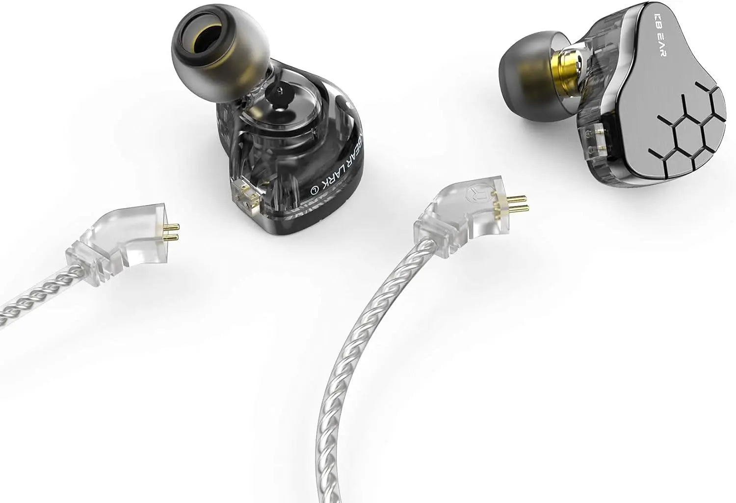 KBEAR Lark in Ear Monitor Headphone,1Ba 1DD Wired Earphone, Musician Hifi IEM Headphone in Ear Monitor with 2 Pin Cable for Musician Church (Lark Gray, No Mic)………
