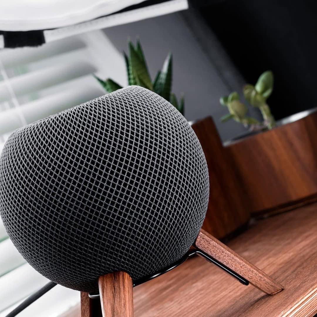 Real Wood Tripod for Homepod Mini (Black Walnut)