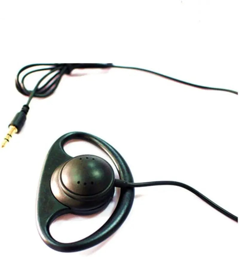 Single Side Earphone D Shape Earpiece Headset Listen Only 3.5Mm Hook Earbud Simultaneous Interpretation Headphone (1 Pack)