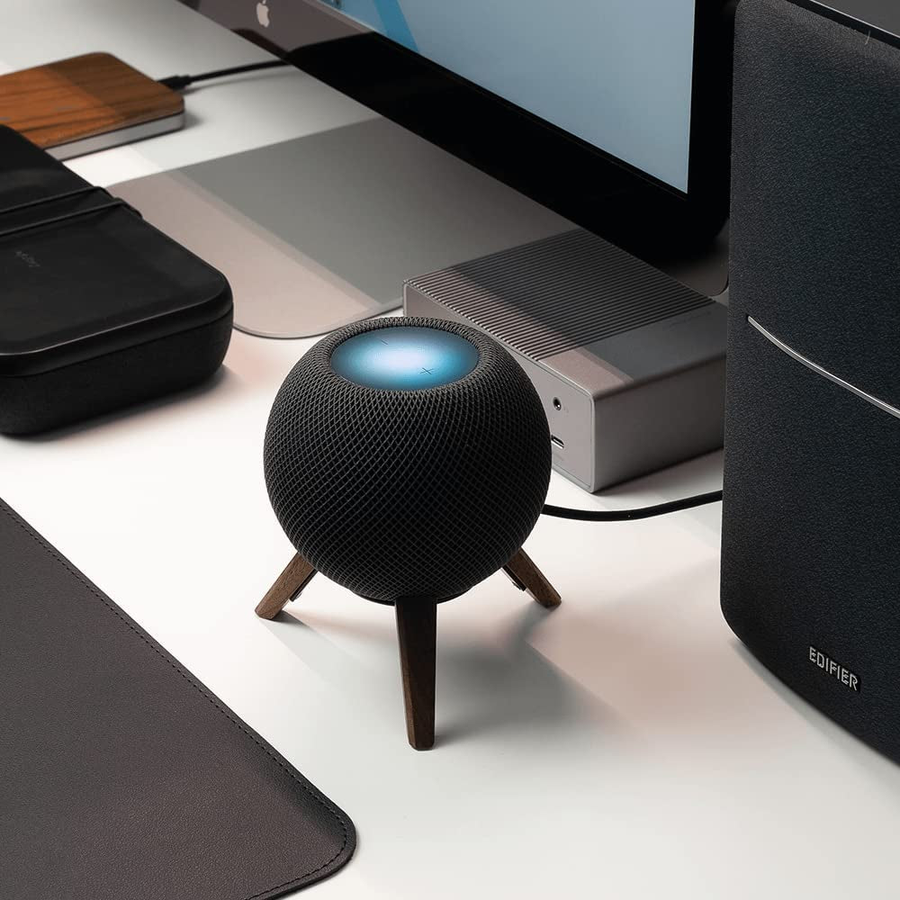 Real Wood Tripod for Homepod Mini (Black Walnut)