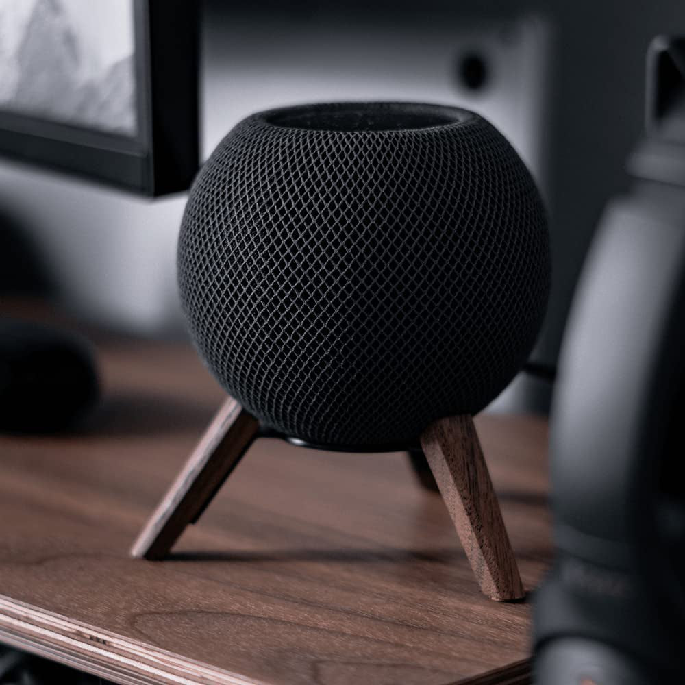 Real Wood Tripod for Homepod Mini (Black Walnut)