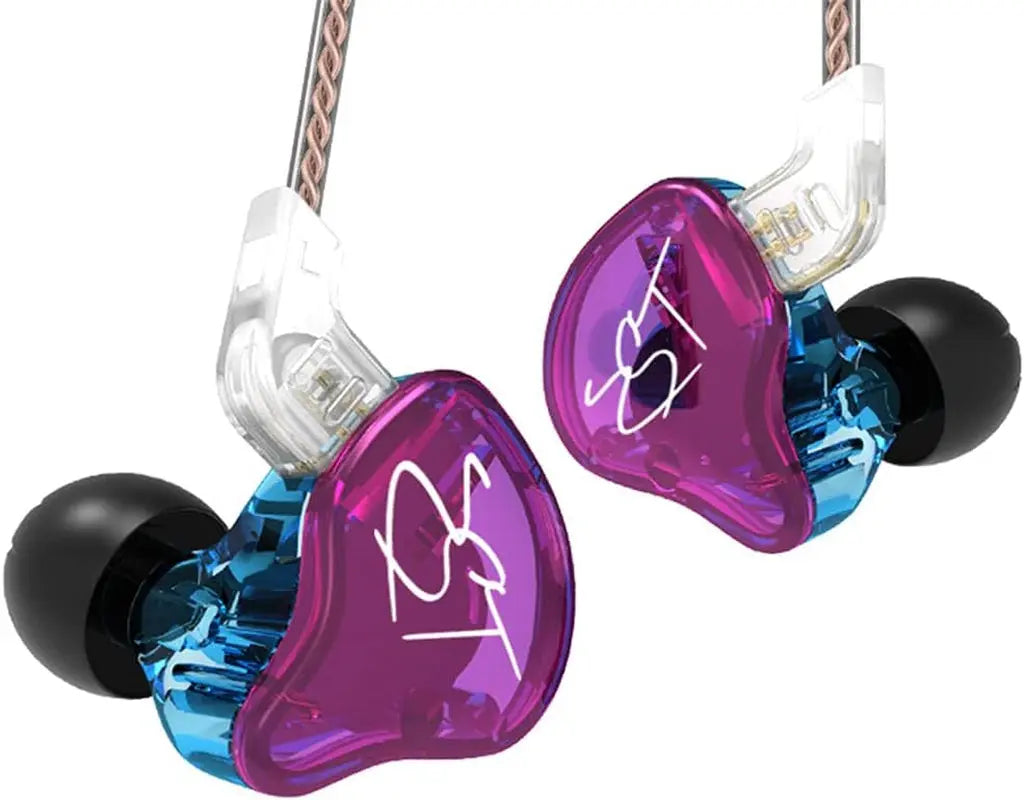 ZST 1BA 1DD in Ear Earphone Clear Hifi Monitor Earbuds Wired Sport Gaming Earphone for Musician Singer Audiophile