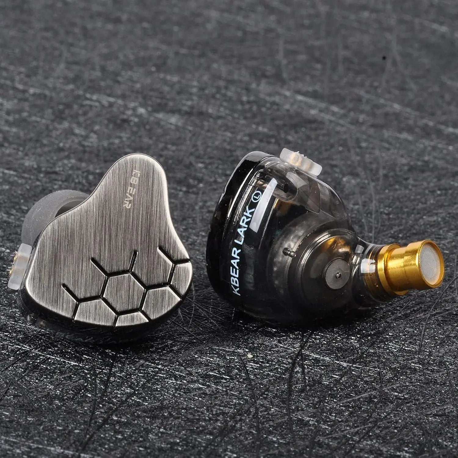 KBEAR Lark in Ear Monitor Headphone,1Ba 1DD Wired Earphone, Musician Hifi IEM Headphone in Ear Monitor with 2 Pin Cable for Musician Church (Lark Gray, No Mic)………