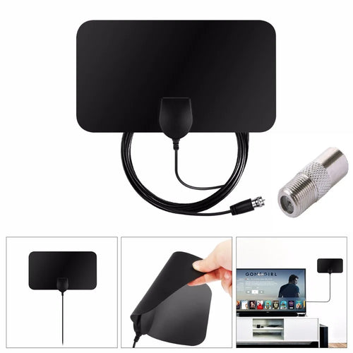 4K Smart TV Signal Receiver, 1080P DVB-T2 High-Definition Enhancer, RV Outdoor Vehicle-Mounted Antenna, Indoor