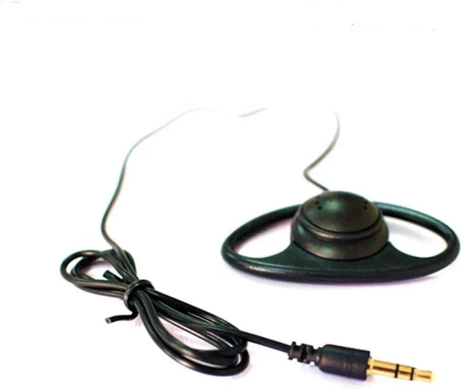Single Side Earphone D Shape Earpiece Headset Listen Only 3.5Mm Hook Earbud Simultaneous Interpretation Headphone (1 Pack)