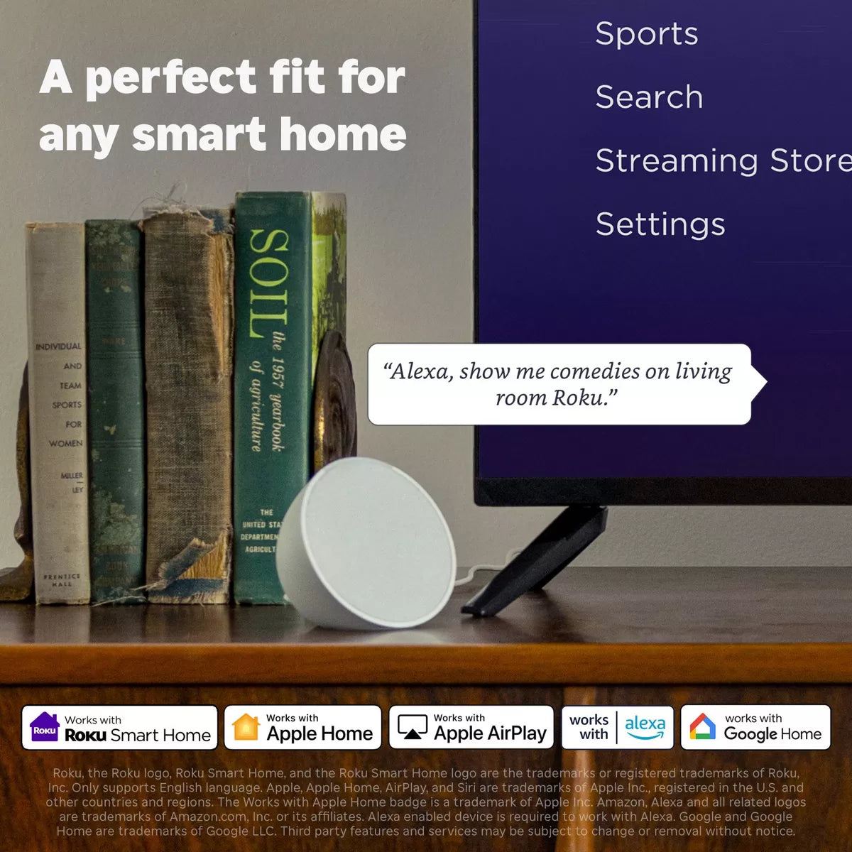 Roku 65" Select Series 4K HDR Smart Roku TV with Roku TV Remote