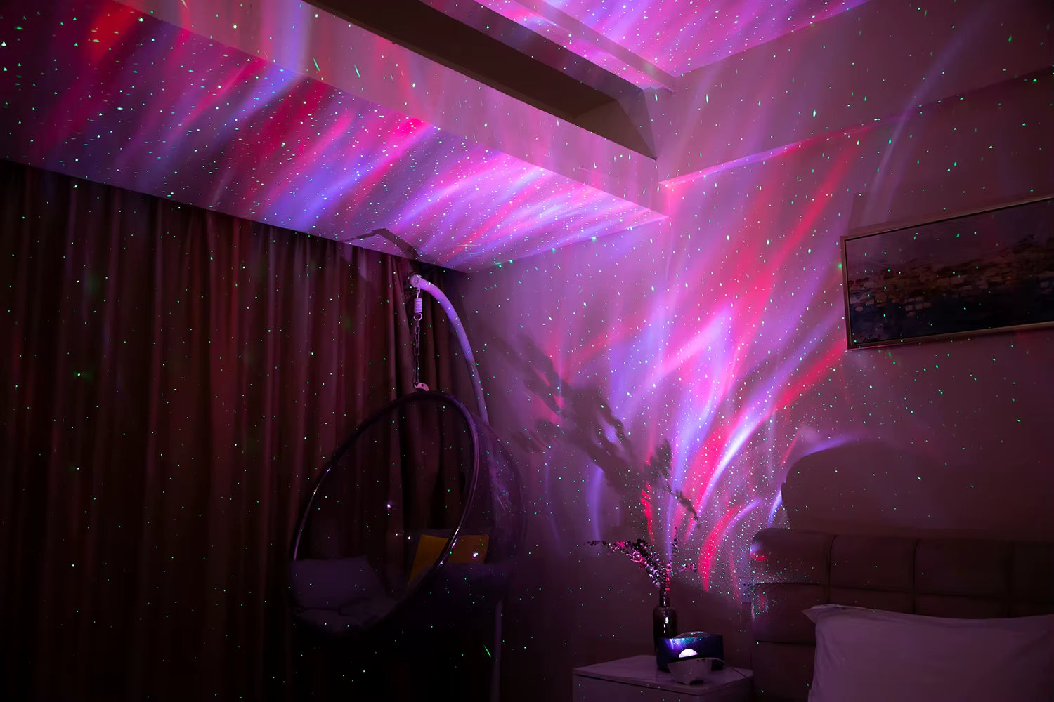 Aurora Smart Projector Night Light,Aurora Sky Northern Lights Projector with APP Control